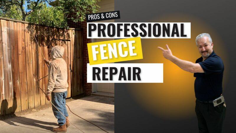 DIY vs Professional Fence Repair