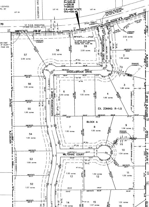 Damaged fences land plat