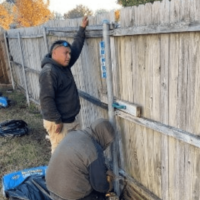 Leaning fence posts 8