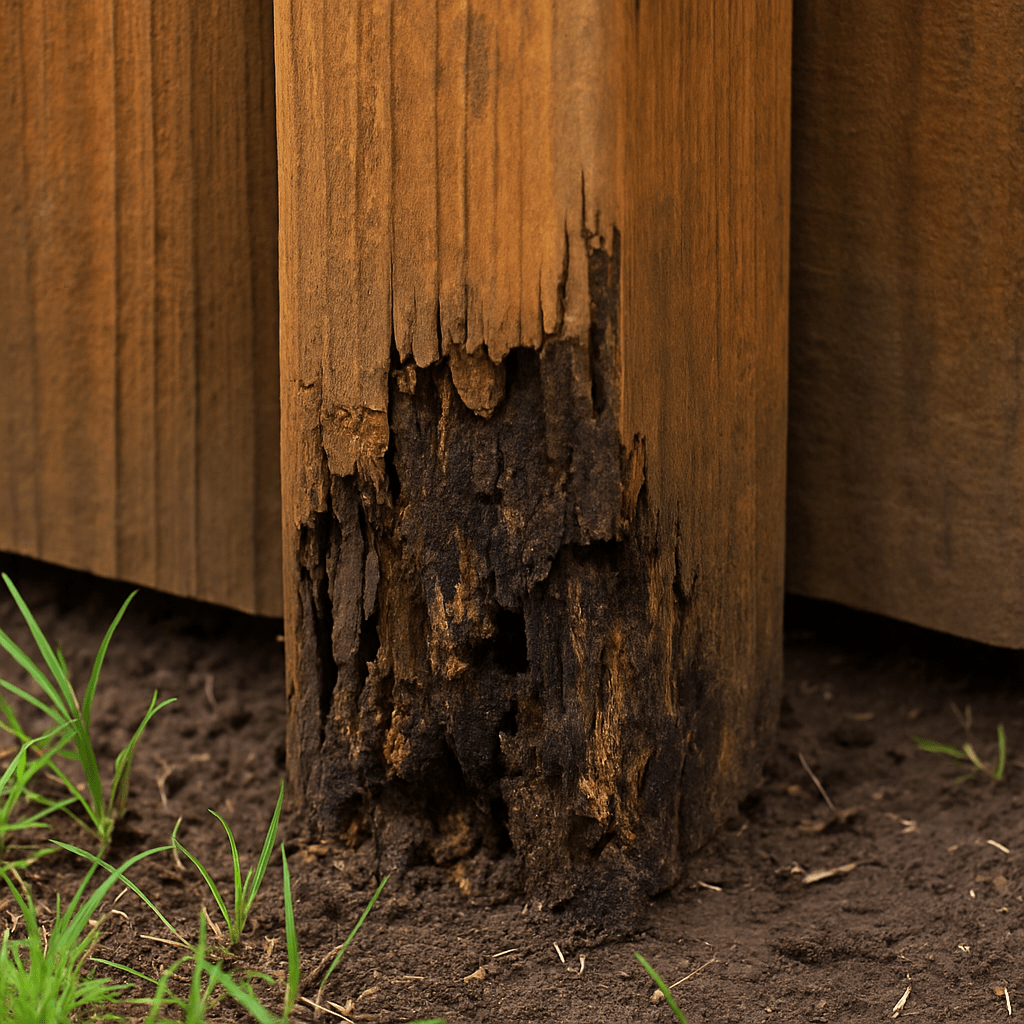 Rotted Fence Post