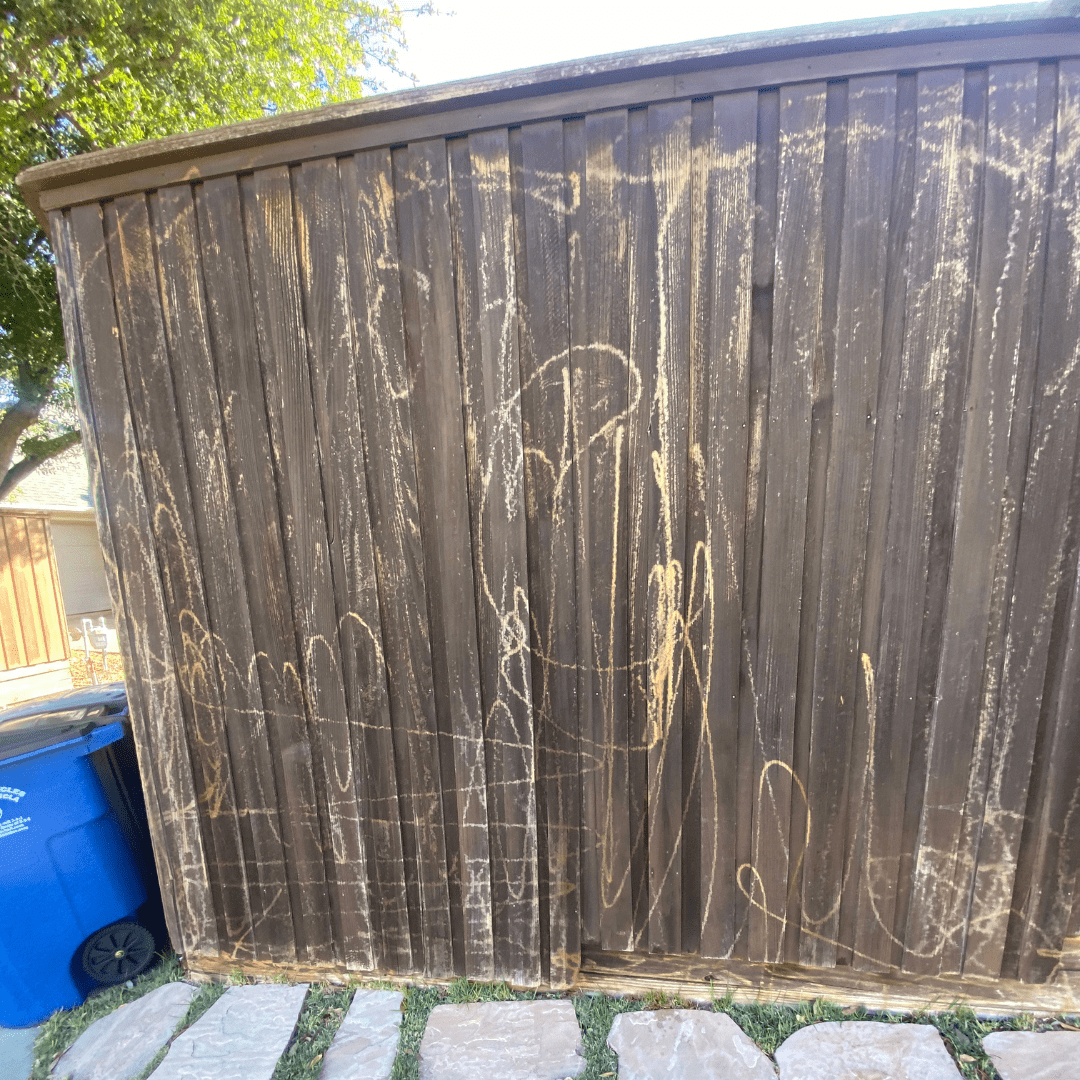 Don't Power wash Fence
