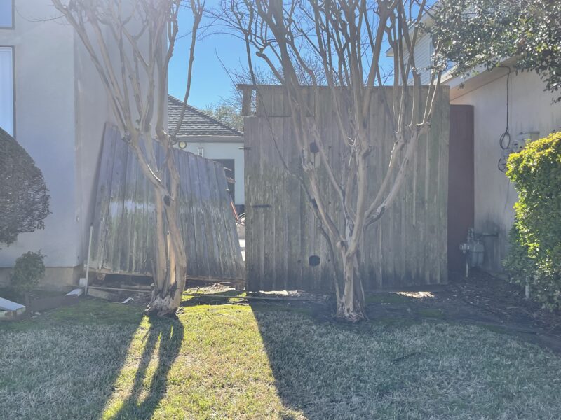 Fence Damage Fence Board Replacement