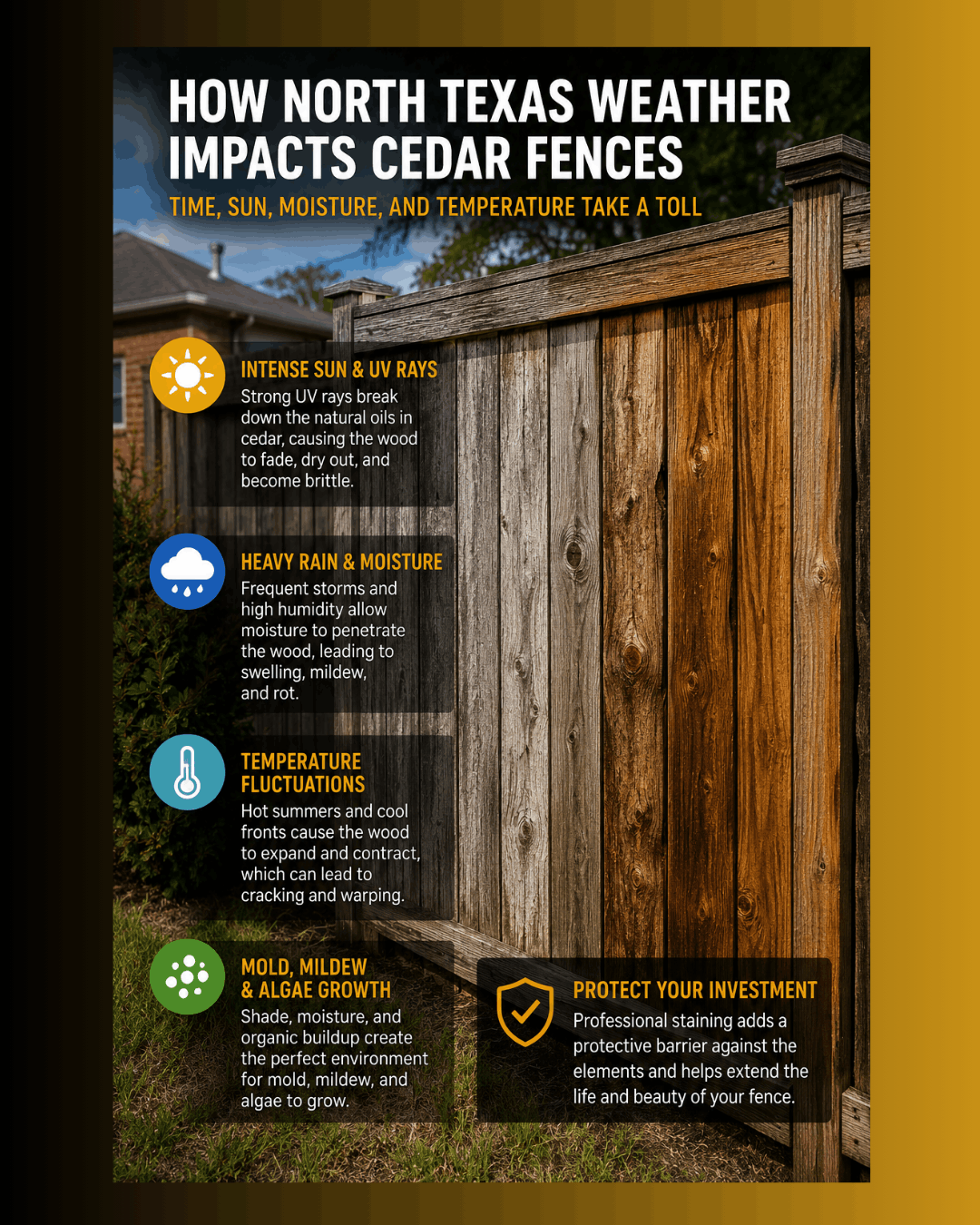 Fence Staining in Richardson TX