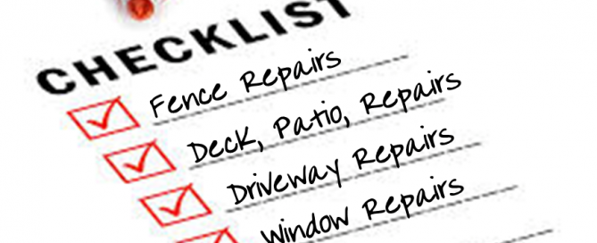 Plano Fence Repair checklist