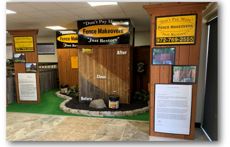 Fence Makeovers Showroom - Before and after