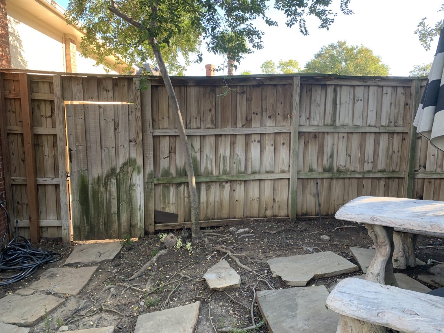 Water Damage from Neighbors side of Fence • Fence Makeovers 2024