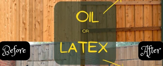 Cedar Fence Stain before and afters