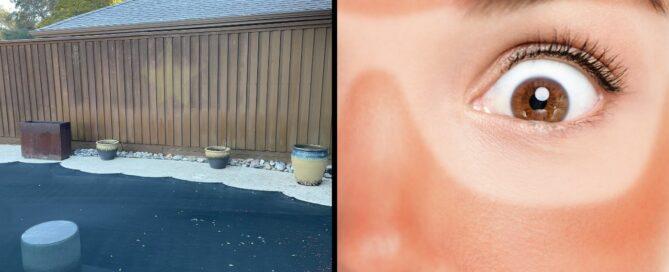 Sun damage on your fence comparison