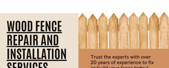 Fence Repair and Installation Trust the experts with over 20 years of experience to fix or build your fence today!