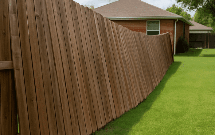 Leaning Fence Repair