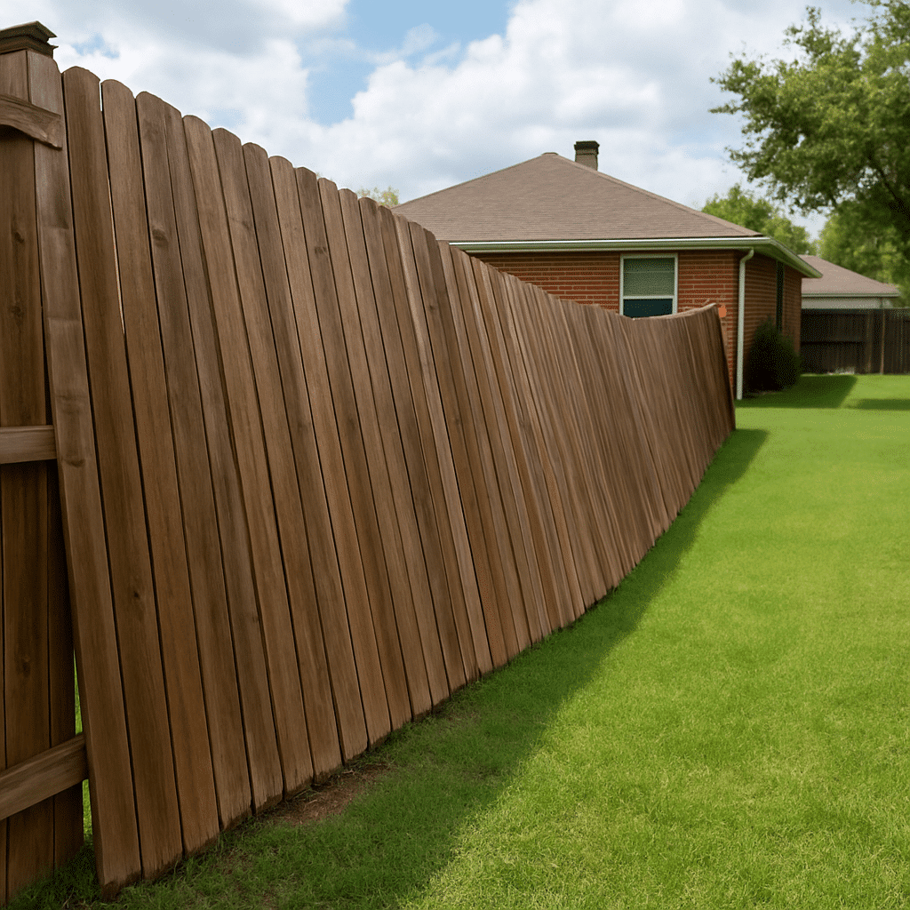 Leaning Fence Repair